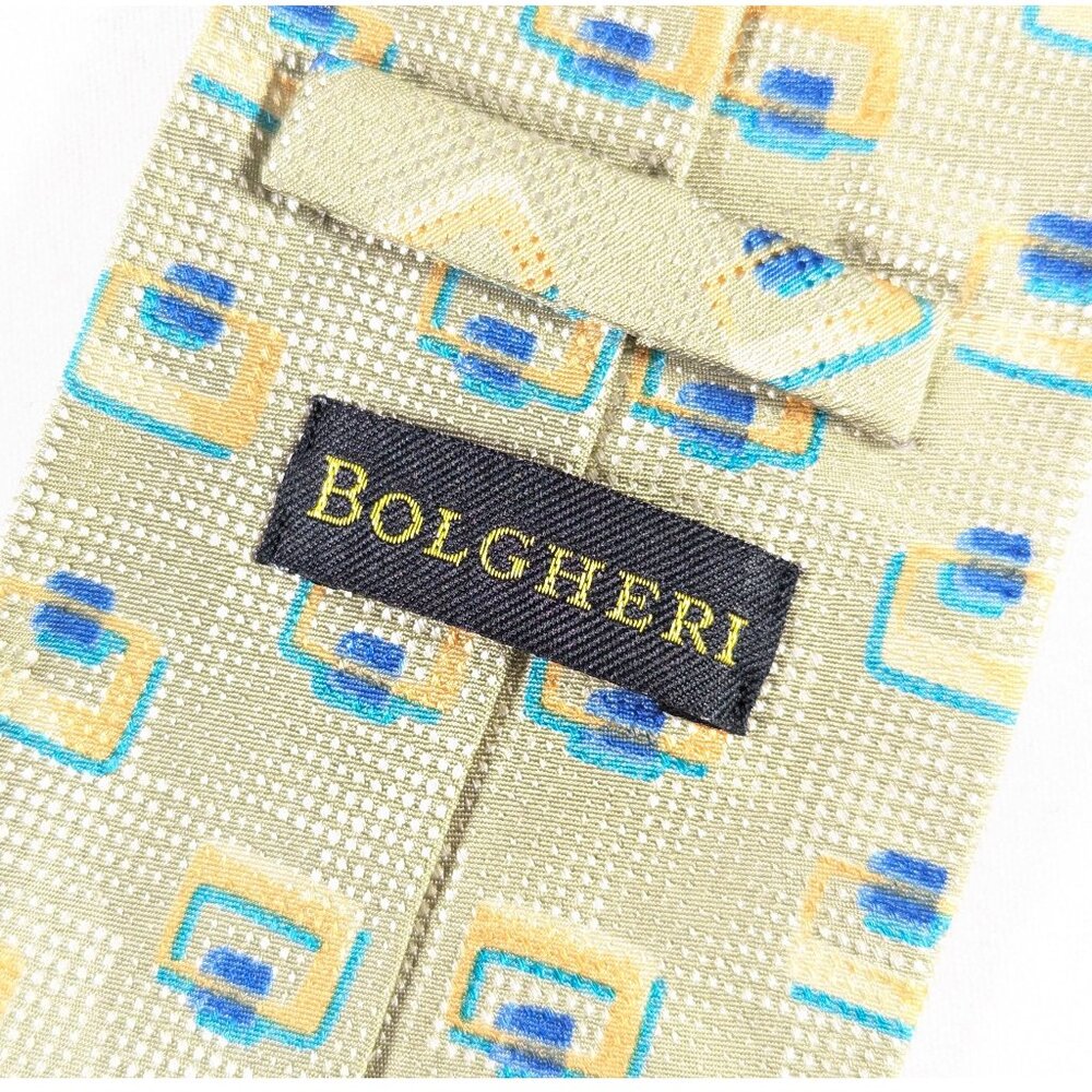 1980s Vintage 100% silk neck tie made in Italy, Bolgheri gentlemans necktie